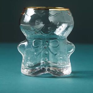 ❤️North Pole Juice Glass - Gingerbread Man- Anthropologie NWT